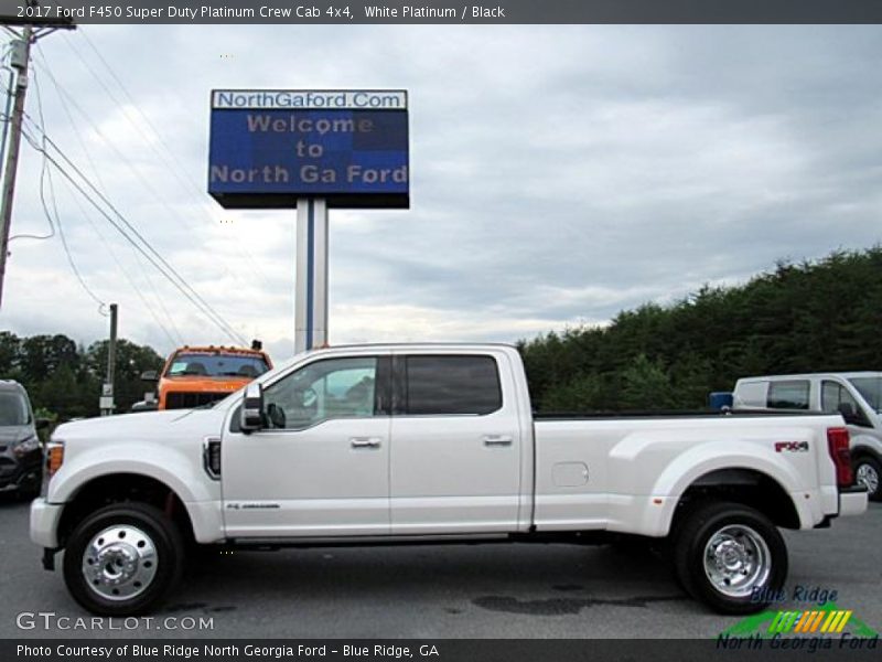 White Platinum / Black 2017 Ford F450 Super Duty Platinum Crew Cab 4x4