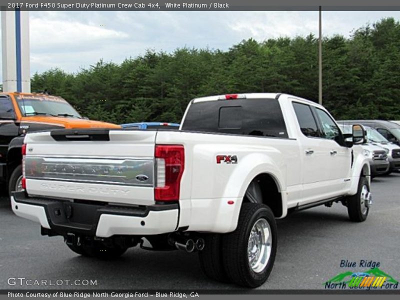 White Platinum / Black 2017 Ford F450 Super Duty Platinum Crew Cab 4x4