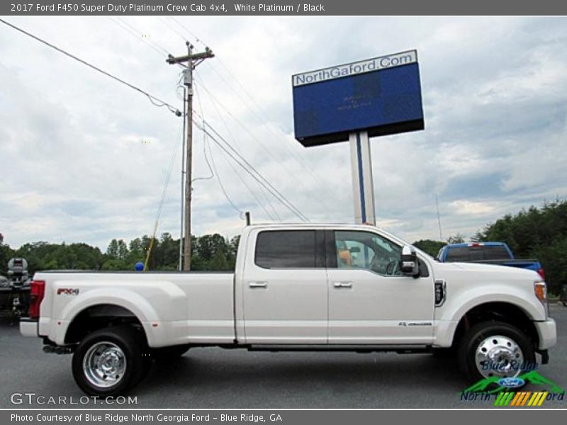 White Platinum / Black 2017 Ford F450 Super Duty Platinum Crew Cab 4x4