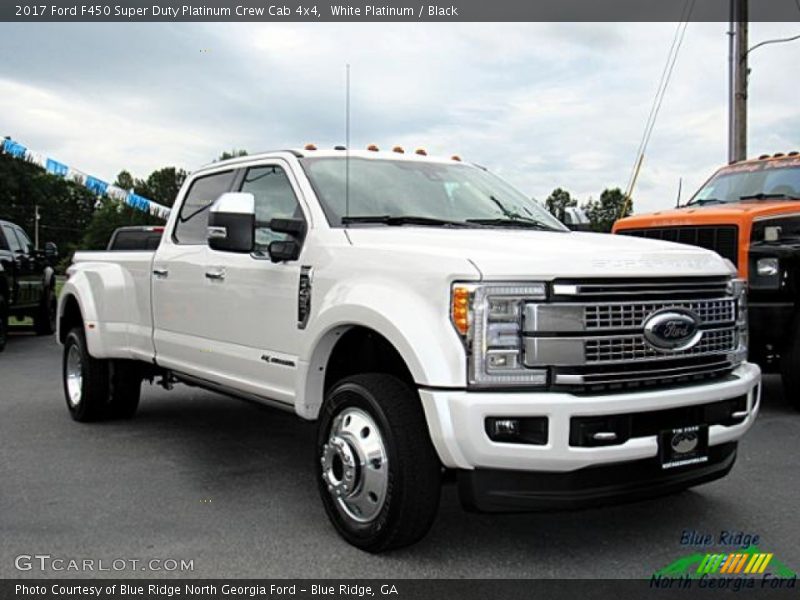 White Platinum / Black 2017 Ford F450 Super Duty Platinum Crew Cab 4x4