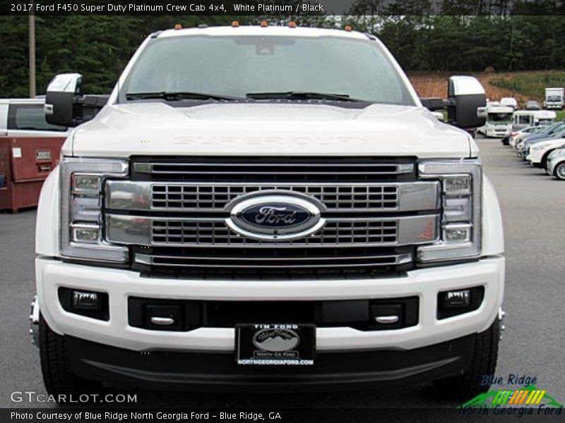 White Platinum / Black 2017 Ford F450 Super Duty Platinum Crew Cab 4x4