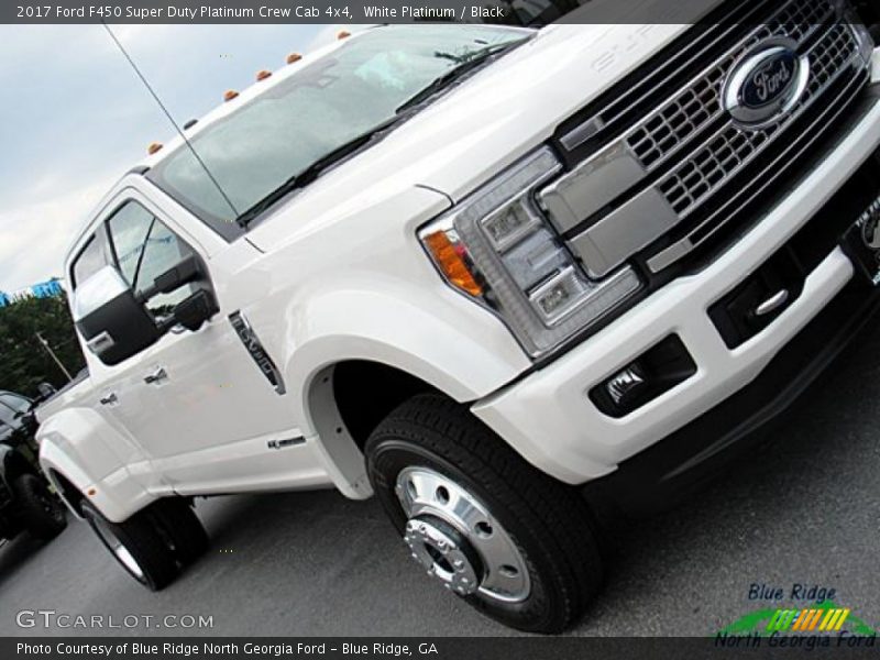 White Platinum / Black 2017 Ford F450 Super Duty Platinum Crew Cab 4x4