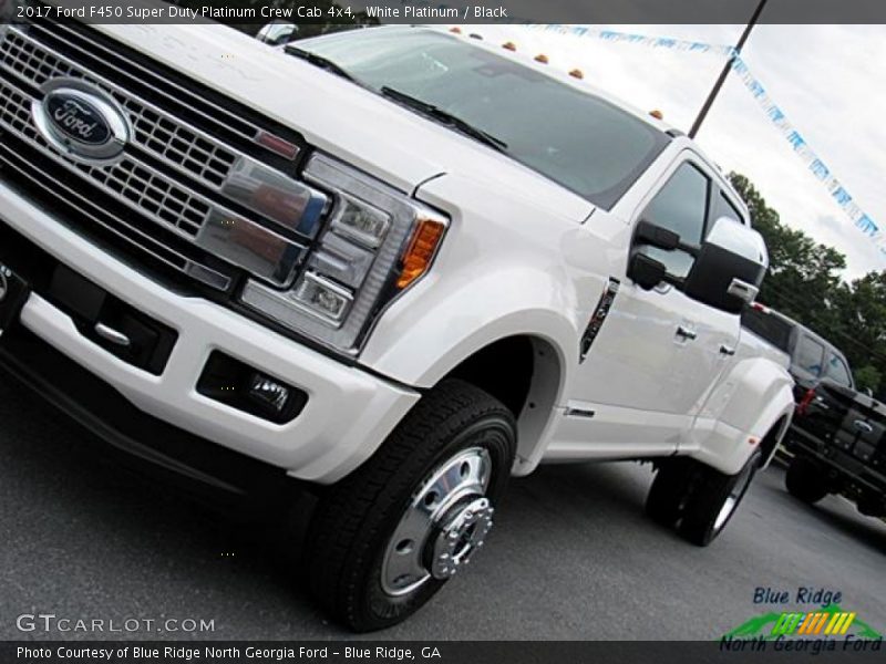 White Platinum / Black 2017 Ford F450 Super Duty Platinum Crew Cab 4x4