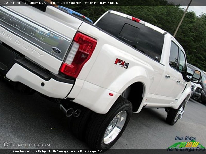 White Platinum / Black 2017 Ford F450 Super Duty Platinum Crew Cab 4x4