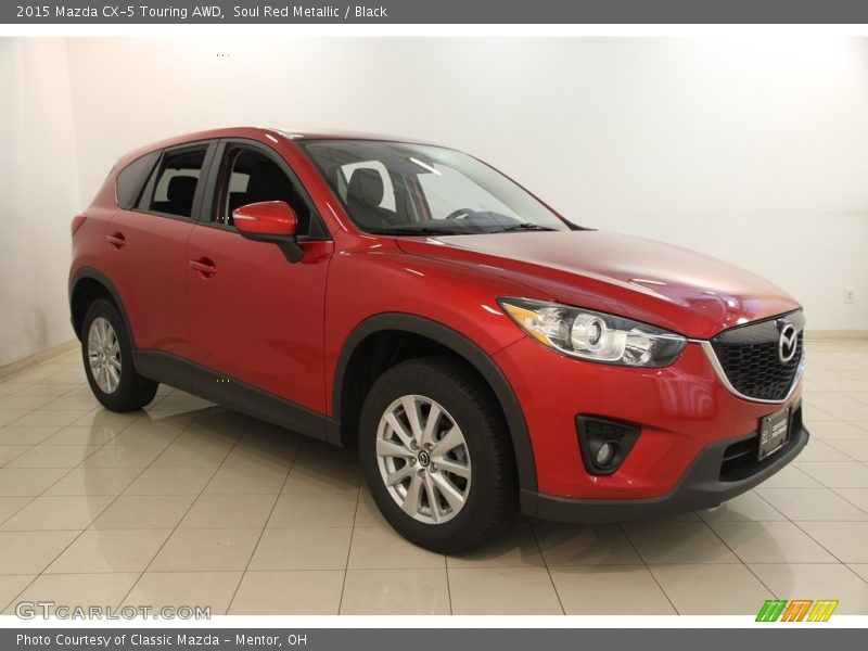 Soul Red Metallic / Black 2015 Mazda CX-5 Touring AWD