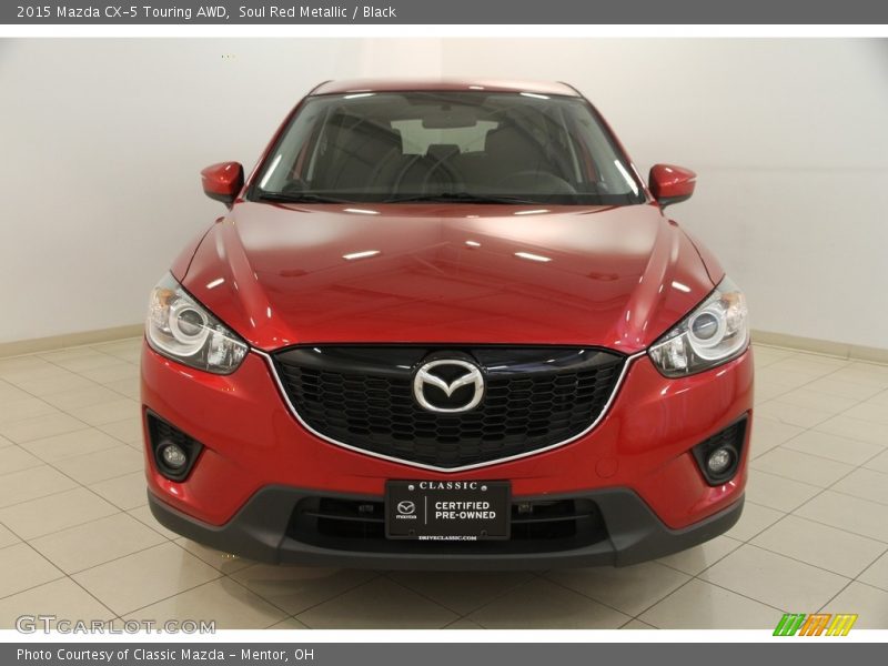Soul Red Metallic / Black 2015 Mazda CX-5 Touring AWD