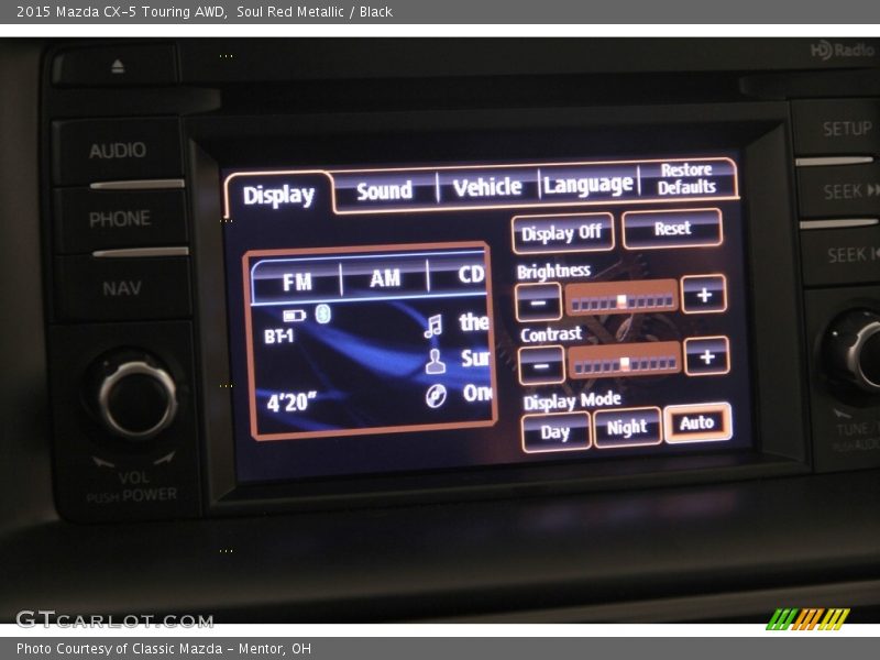 Soul Red Metallic / Black 2015 Mazda CX-5 Touring AWD