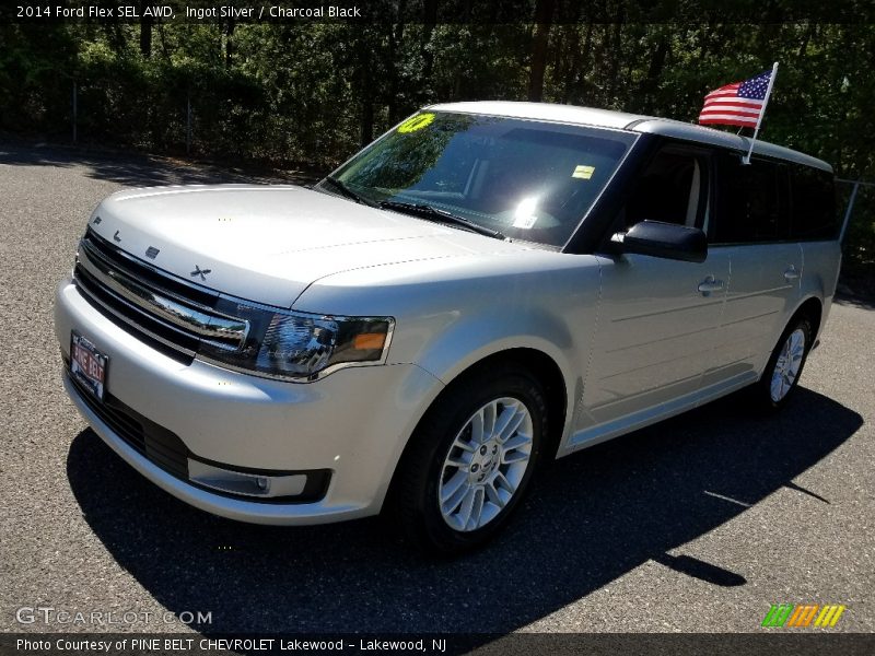 Ingot Silver / Charcoal Black 2014 Ford Flex SEL AWD