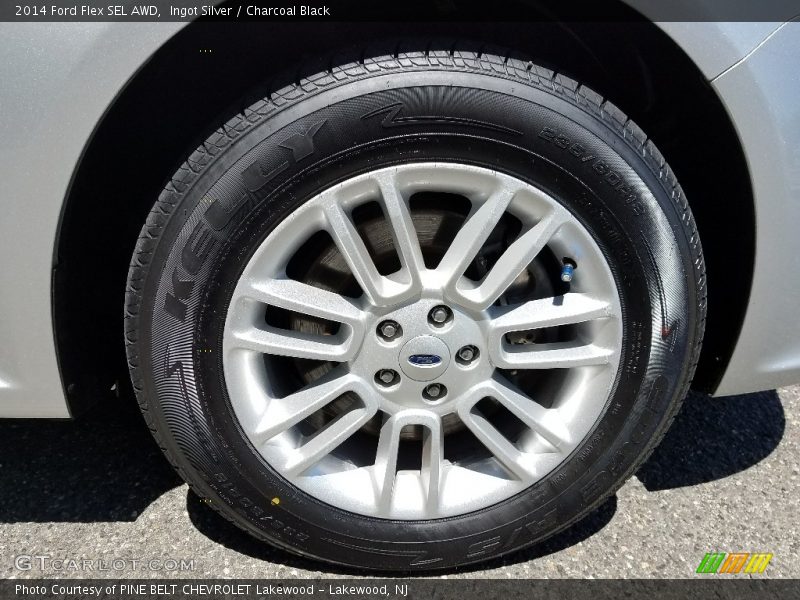 Ingot Silver / Charcoal Black 2014 Ford Flex SEL AWD