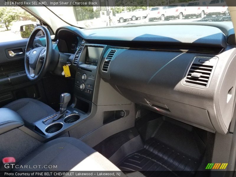Ingot Silver / Charcoal Black 2014 Ford Flex SEL AWD