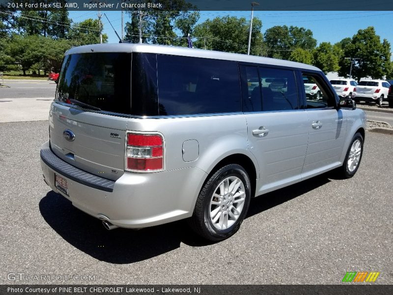 Ingot Silver / Charcoal Black 2014 Ford Flex SEL AWD