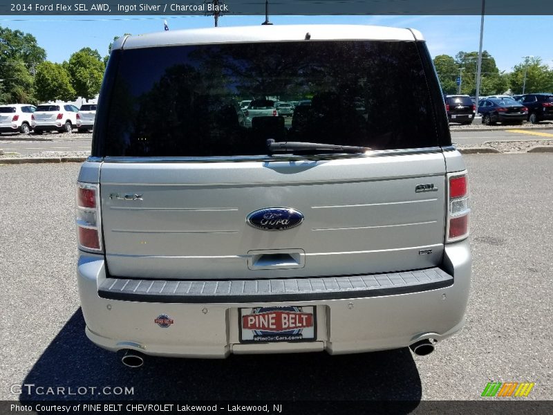 Ingot Silver / Charcoal Black 2014 Ford Flex SEL AWD