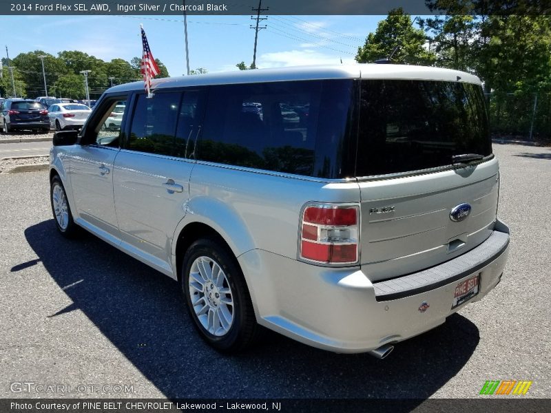 Ingot Silver / Charcoal Black 2014 Ford Flex SEL AWD
