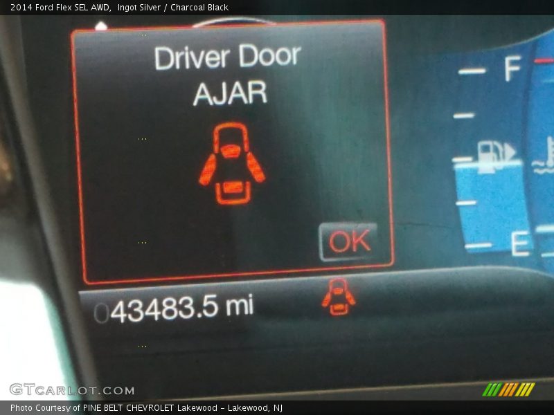 Ingot Silver / Charcoal Black 2014 Ford Flex SEL AWD