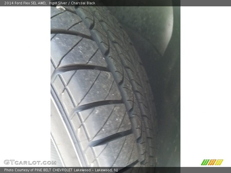 Ingot Silver / Charcoal Black 2014 Ford Flex SEL AWD
