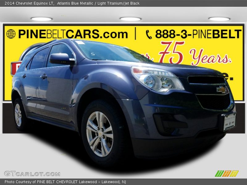Atlantis Blue Metallic / Light Titanium/Jet Black 2014 Chevrolet Equinox LT
