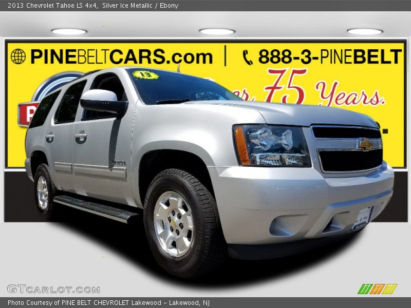 Silver Ice Metallic / Ebony 2013 Chevrolet Tahoe LS 4x4