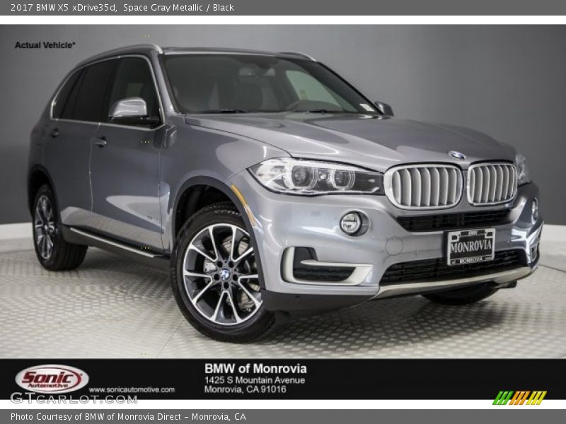 Space Gray Metallic / Black 2017 BMW X5 xDrive35d
