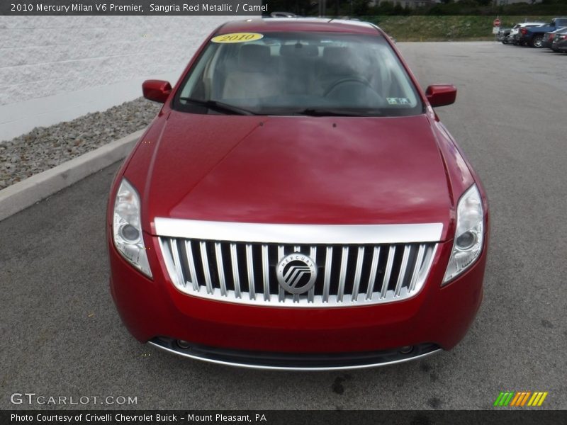 Sangria Red Metallic / Camel 2010 Mercury Milan V6 Premier