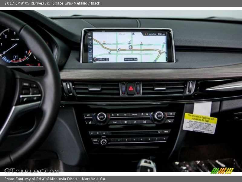 Space Gray Metallic / Black 2017 BMW X5 xDrive35d