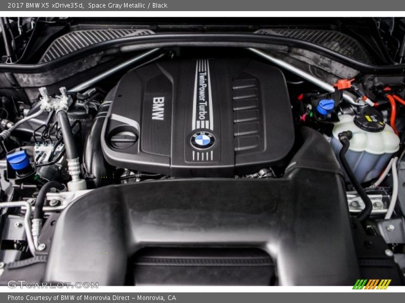 Space Gray Metallic / Black 2017 BMW X5 xDrive35d