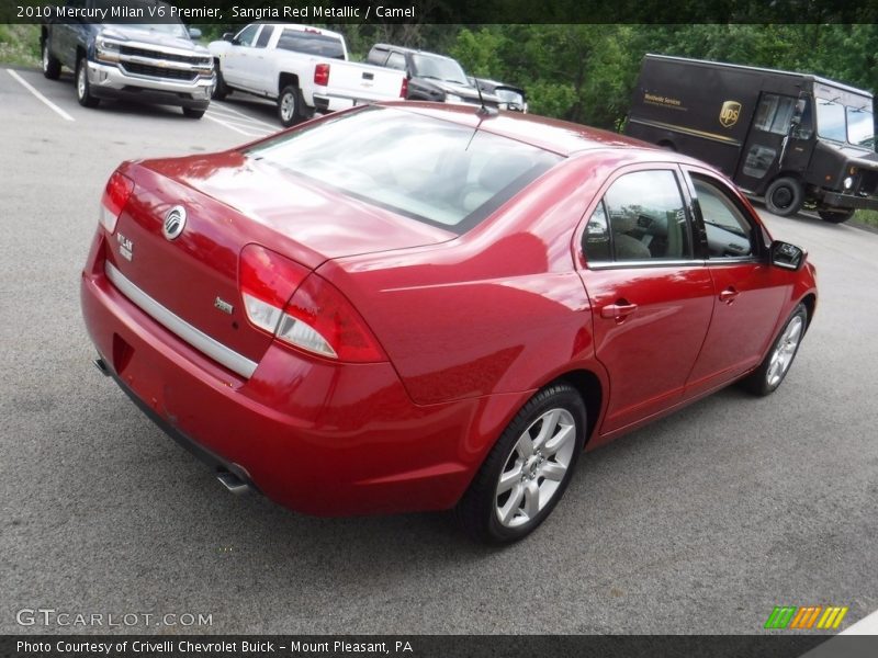 Sangria Red Metallic / Camel 2010 Mercury Milan V6 Premier