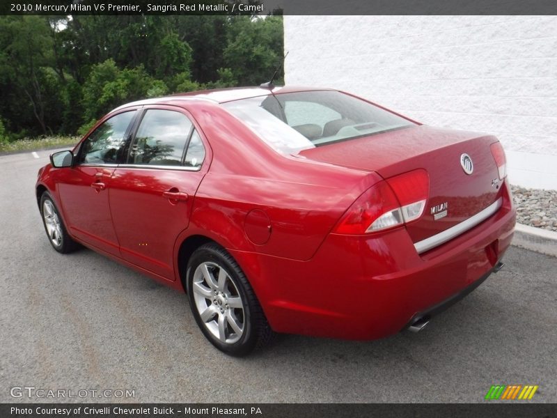 Sangria Red Metallic / Camel 2010 Mercury Milan V6 Premier