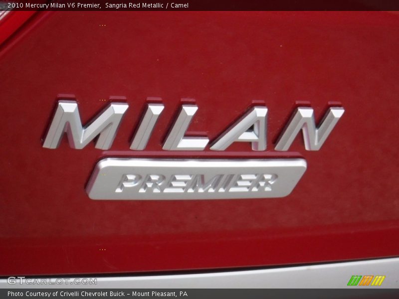 Sangria Red Metallic / Camel 2010 Mercury Milan V6 Premier
