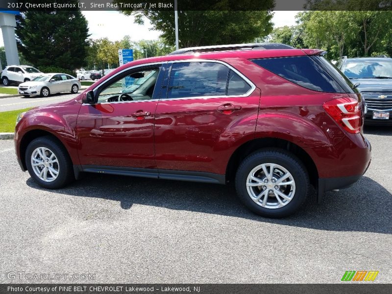 Siren Red Tintcoat / Jet Black 2017 Chevrolet Equinox LT