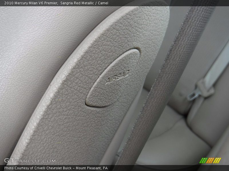 Sangria Red Metallic / Camel 2010 Mercury Milan V6 Premier