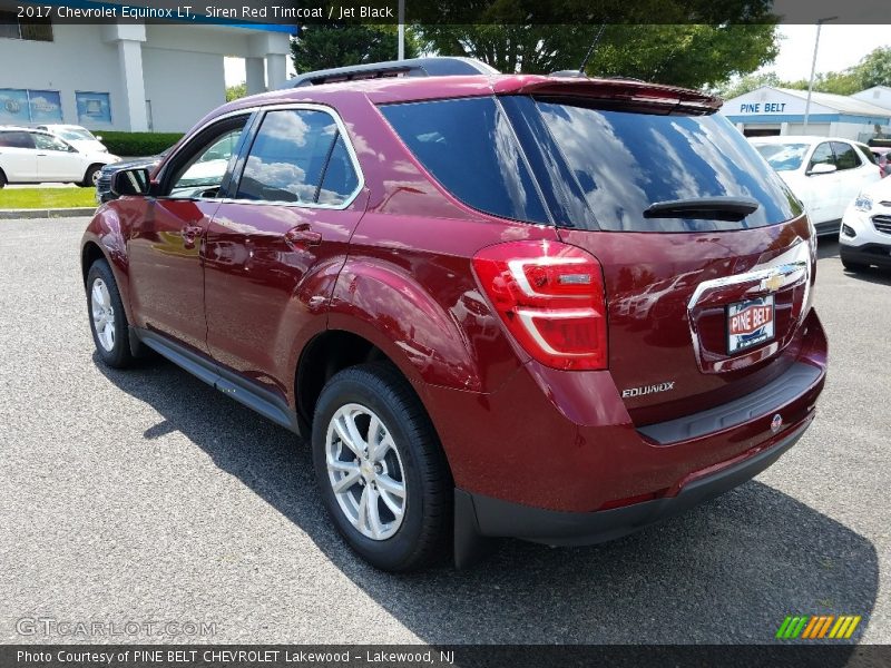 Siren Red Tintcoat / Jet Black 2017 Chevrolet Equinox LT