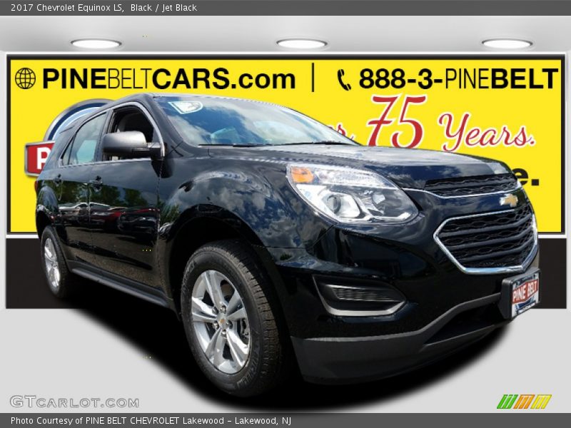 Black / Jet Black 2017 Chevrolet Equinox LS