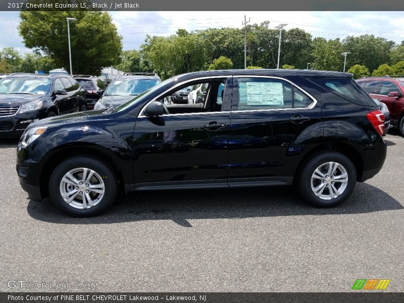 Black / Jet Black 2017 Chevrolet Equinox LS