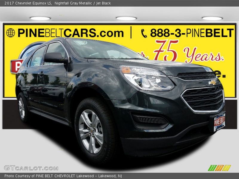 Nightfall Gray Metallic / Jet Black 2017 Chevrolet Equinox LS