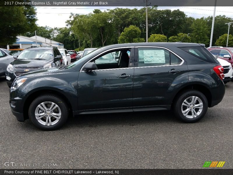 Nightfall Gray Metallic / Jet Black 2017 Chevrolet Equinox LS