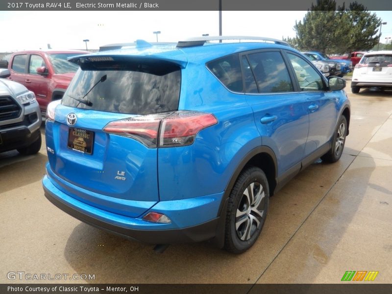 Electric Storm Metallic / Black 2017 Toyota RAV4 LE