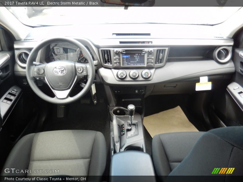 Electric Storm Metallic / Black 2017 Toyota RAV4 LE
