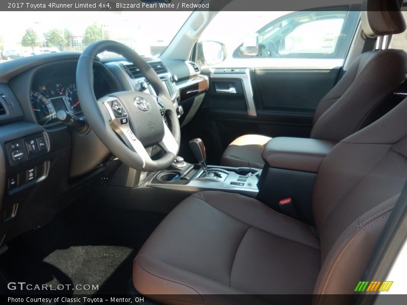 Blizzard Pearl White / Redwood 2017 Toyota 4Runner Limited 4x4