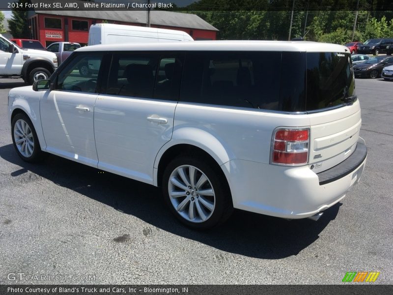 White Platinum / Charcoal Black 2014 Ford Flex SEL AWD