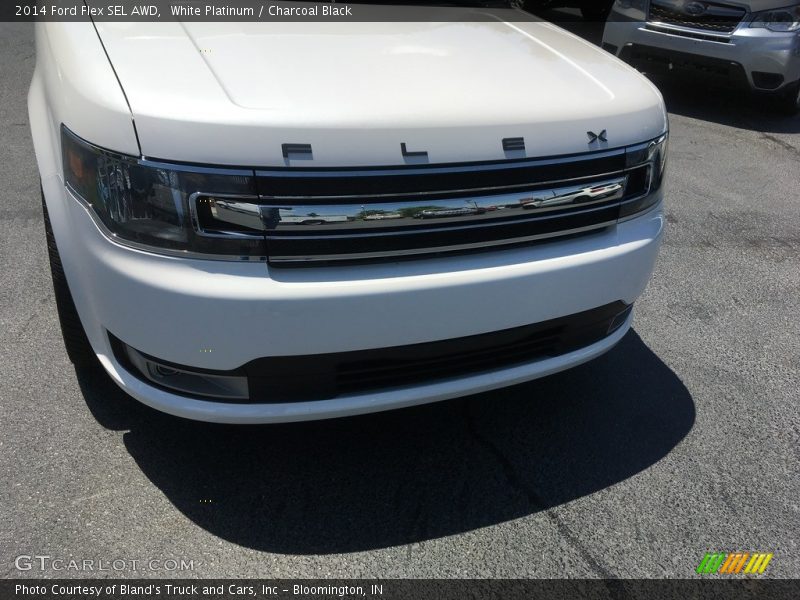 White Platinum / Charcoal Black 2014 Ford Flex SEL AWD