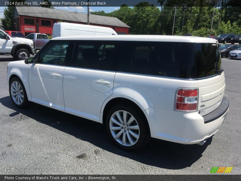 White Platinum / Charcoal Black 2014 Ford Flex SEL AWD