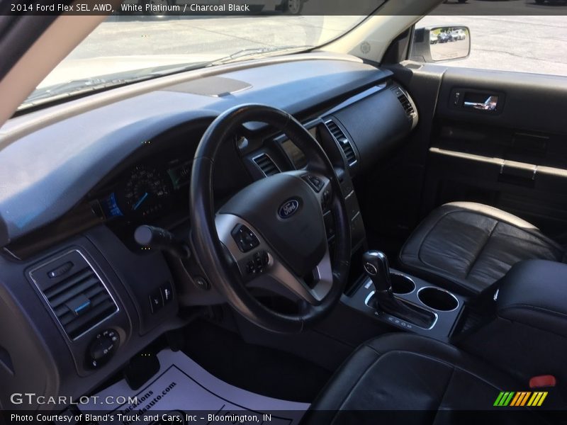 White Platinum / Charcoal Black 2014 Ford Flex SEL AWD
