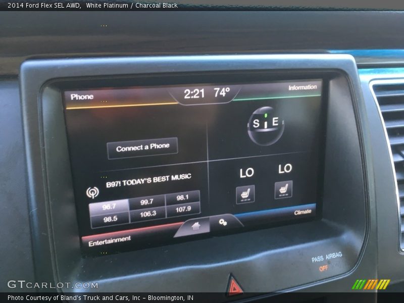 White Platinum / Charcoal Black 2014 Ford Flex SEL AWD