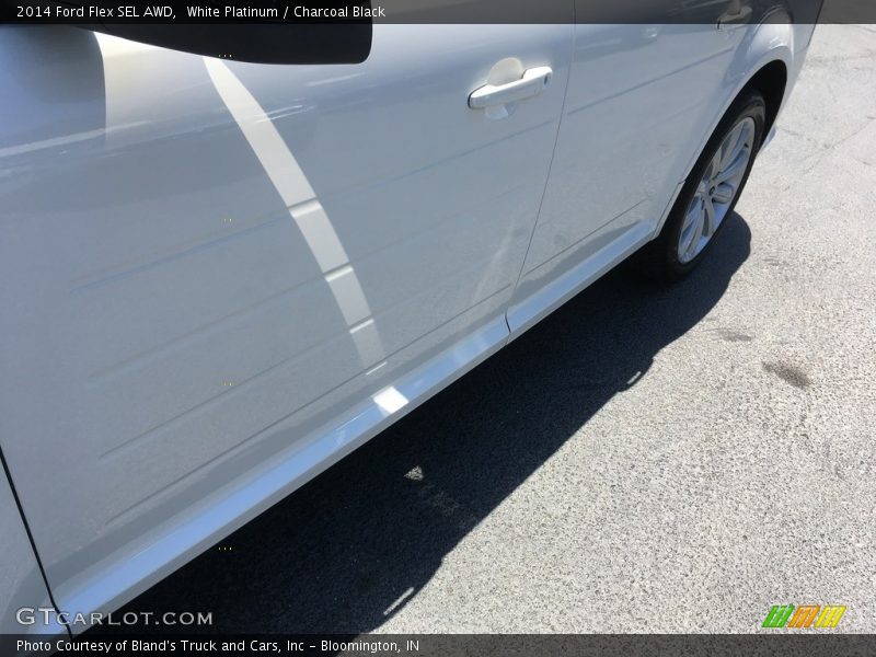 White Platinum / Charcoal Black 2014 Ford Flex SEL AWD