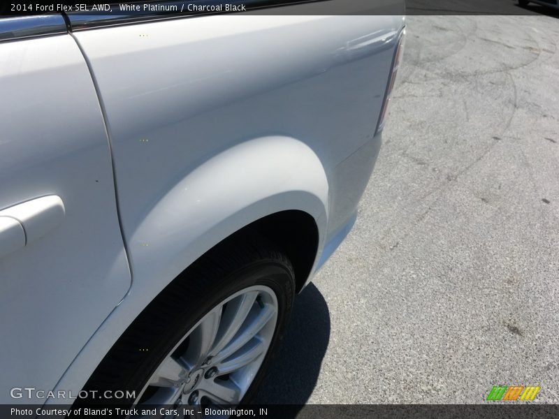 White Platinum / Charcoal Black 2014 Ford Flex SEL AWD