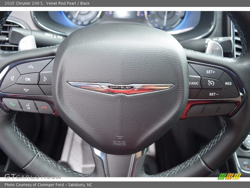 Velvet Red Pearl / Black 2015 Chrysler 200 S