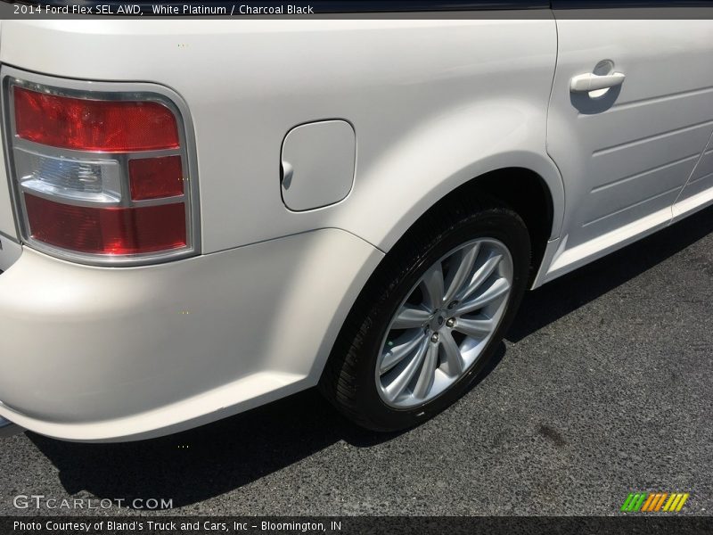 White Platinum / Charcoal Black 2014 Ford Flex SEL AWD