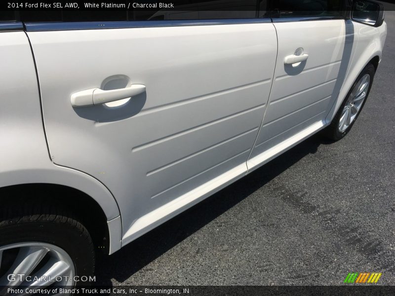 White Platinum / Charcoal Black 2014 Ford Flex SEL AWD