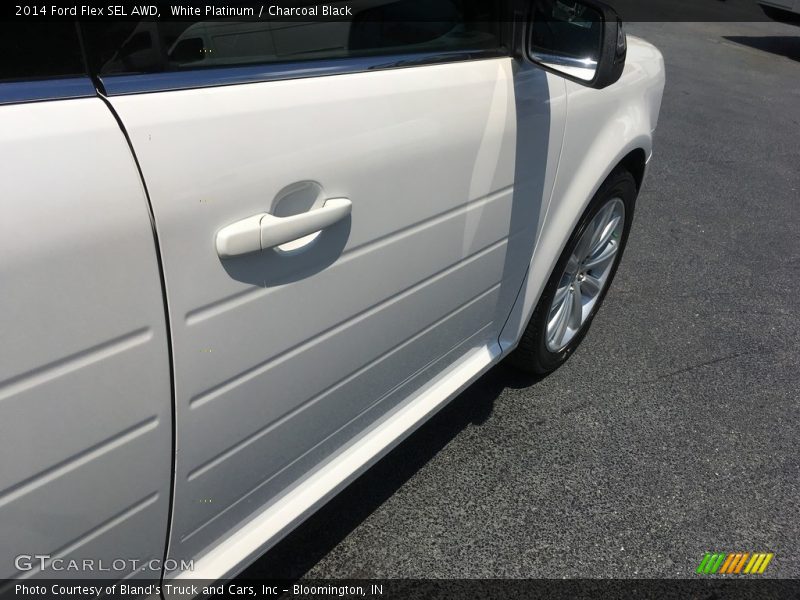 White Platinum / Charcoal Black 2014 Ford Flex SEL AWD