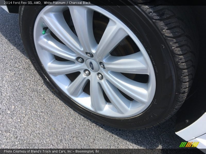 White Platinum / Charcoal Black 2014 Ford Flex SEL AWD